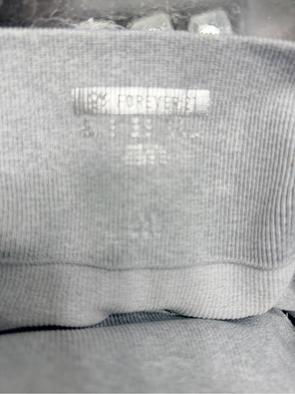 Forever 21 Light Gray Ribbed Zip-Front Jacket Set - Picture 8 of 8